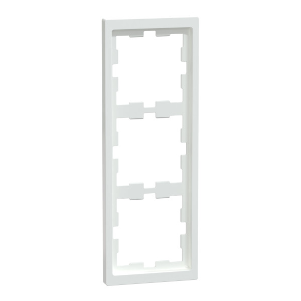 D-life - cadre de finition - blanc lotus - 3 postes