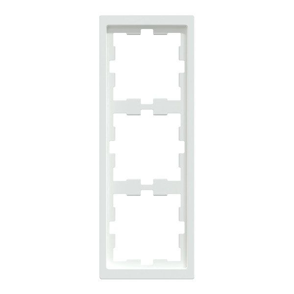 D-life - cadre de finition - blanc lotus - 3 postes