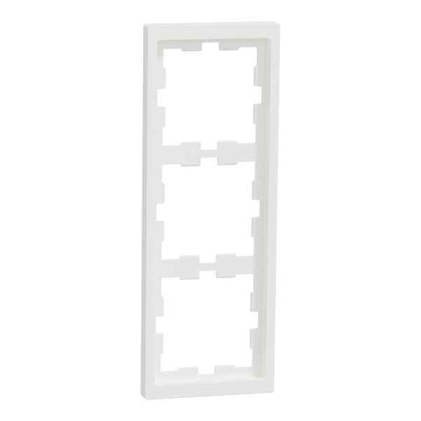 D-life - cadre de finition - blanc nordic mat - 3 postes