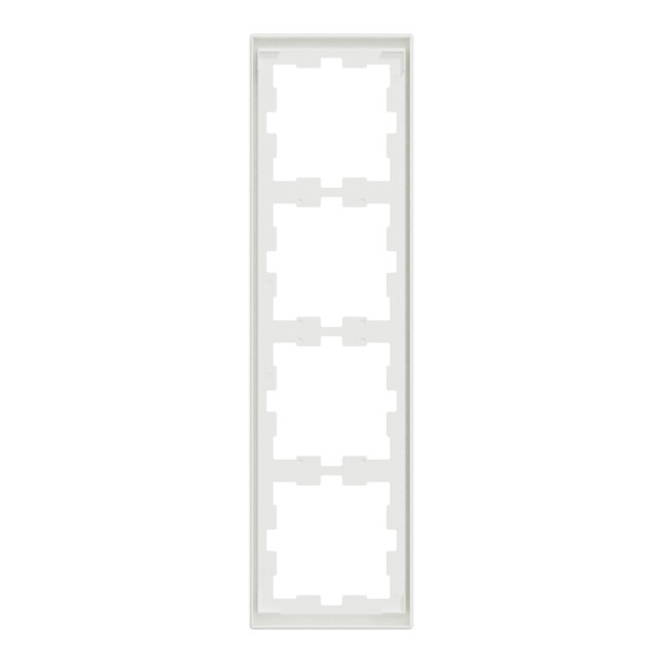 D-life - cadre de finition - blanc nordic mat - 4 postes