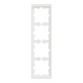 D-life - cadre de finition - blanc nordic mat - 4 postes