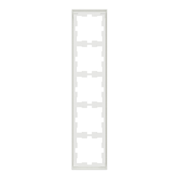D-life - cadre de finition - blanc nordic mat - 5 postes
