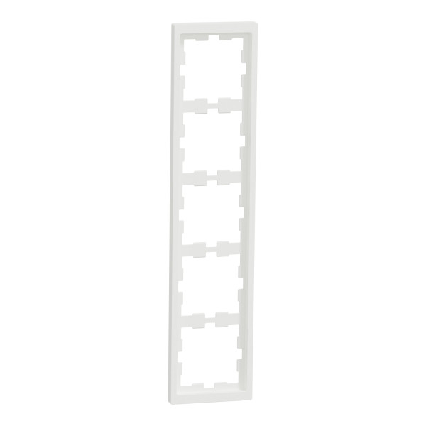 D-life - cadre de finition - blanc nordic mat - 5 postes