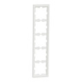 D-life - cadre de finition - blanc nordic mat - 5 postes