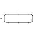 Grille metallique decoupe110x46mm