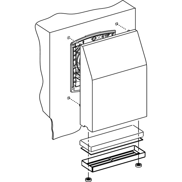 Capot CEM IP55 decoupe125x125mm