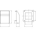 Capot IP55  Inox. dec.125x125mm