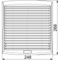 Ventilateur avec grille et filtre G2 ClimaSys Schneider NSYCVF300M230PF - 300 m³/h - 230V - IP54