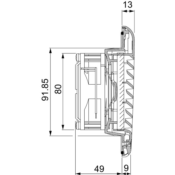 Ventilateur 38m3/h 48VDC IP54