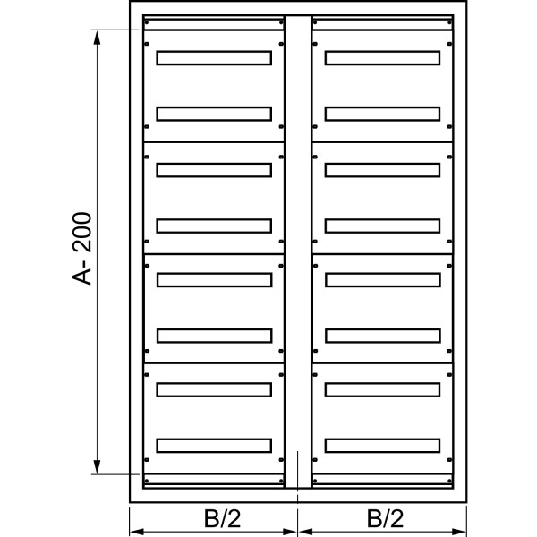 Châssis modulaire double 2000x1200