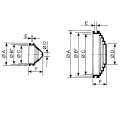 Membrane passe-câbles 98x3mm