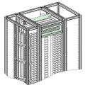Spacial - Cloisonnement Jeu De Barres Horizontal - Forme 2b - L600xp400