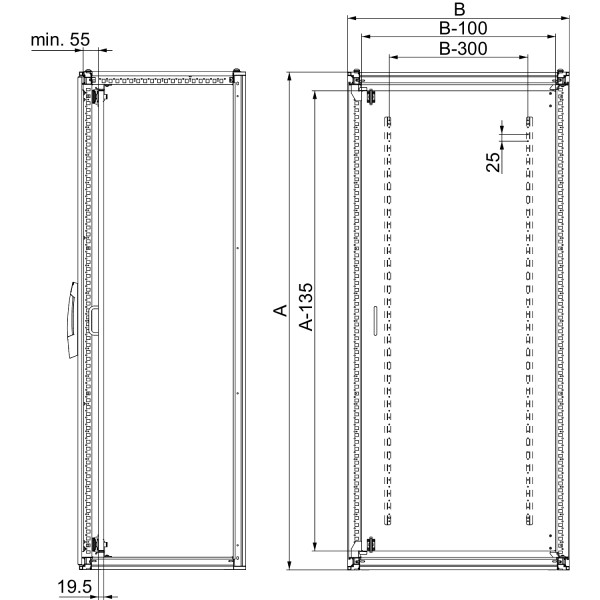 Porte intérieure SF SM 1600x600