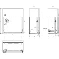 Porte interieure p/CO 1000x600mm