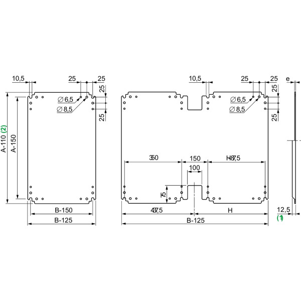 Chassis mont  polyester/PLA105