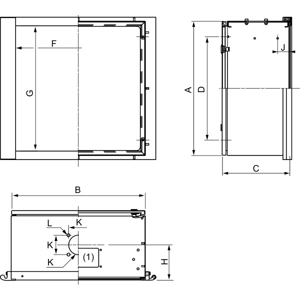 Coffret pour DHM H300xL300xP200mm