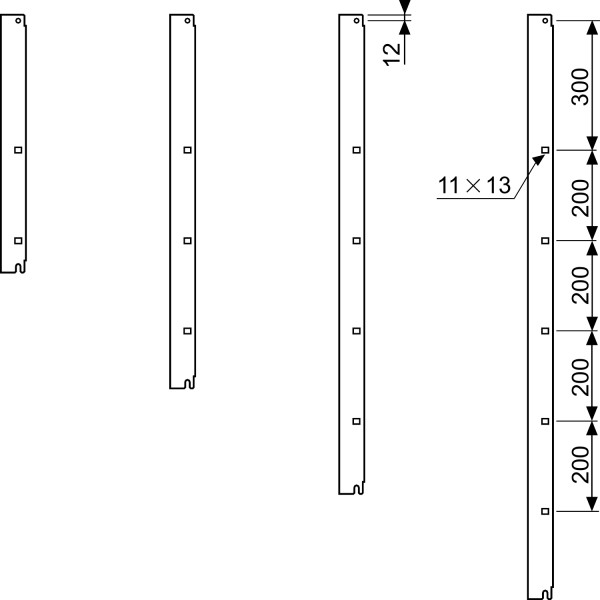2 montants/PLA10 p/plat ou ch mod