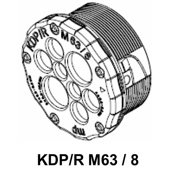 Passe-câble M63/8e sans connect.