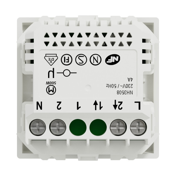 Wiser unica - interrupteur volet-roulant - 4a - zigbee - blanc - méca seul