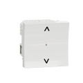 Wiser unica - interrupteur volet-roulant - 4a - zigbee - blanc - méca seul