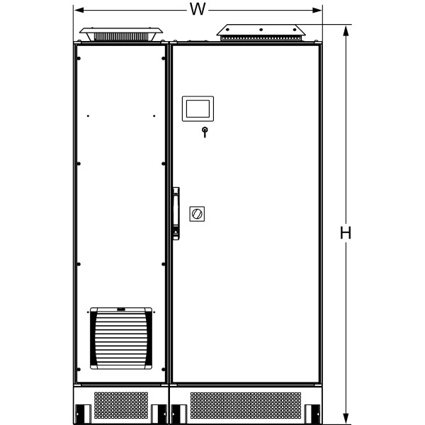 Accusine Pcs+ Filtre Actif Plus - 40a - 600/690v - 50/60hz - Ip54 - Armoire