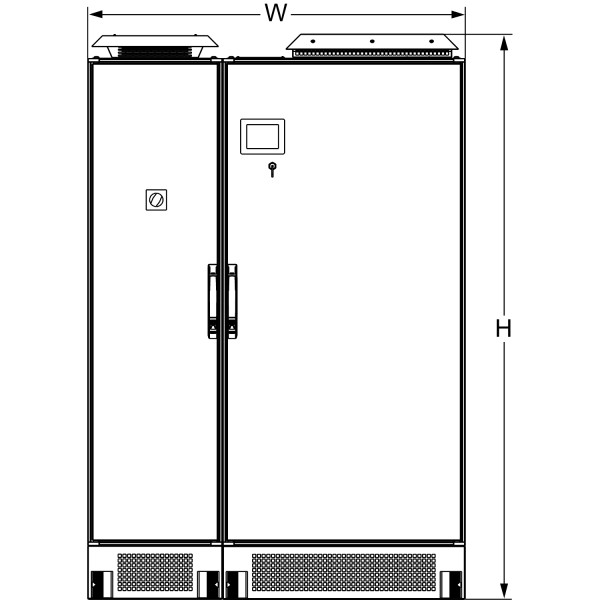 Accusine Pcs+ Filtre Actif Plus - 157a - 480/600v - 50/60hz - Ul - T2 - Armoire