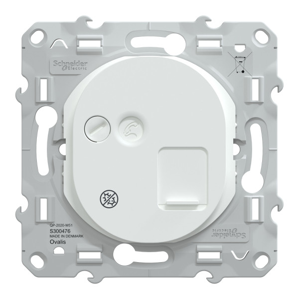 Ovalis - prise rj45 - cat.6 stp - réseaux vdi- grade 3 - antibactérien