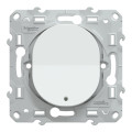 Interrupteur Va-et-Vient Ovalis Schneider Electric Blanc – 10 AX – Lumineux ou Témoin
