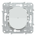 Wiser ovalis - bouton poussoir - 10a - zigbee - blanc