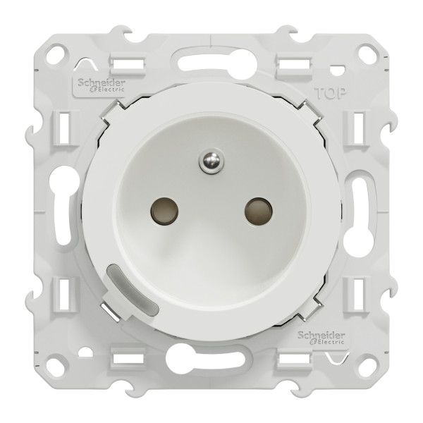 Wiser odace - prise 2p+t connectée - 16a  - zigbee - blanc