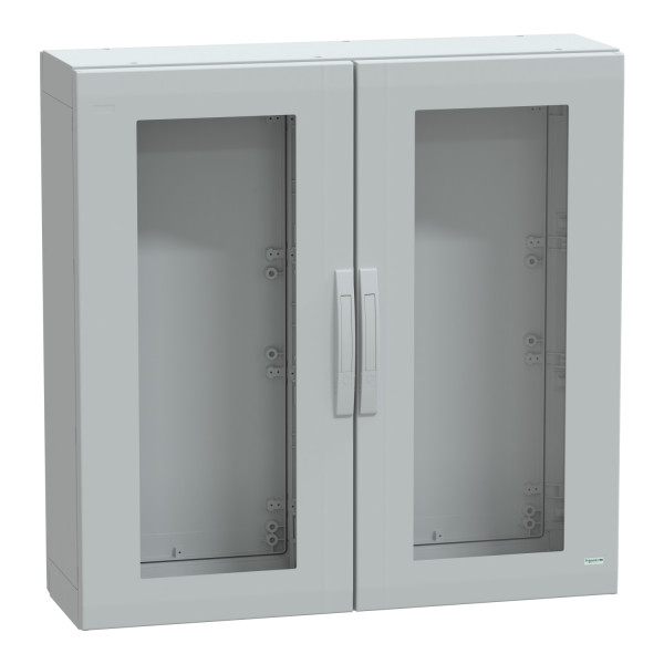 Thalassa pla - armoire polyester 1000x1000x320 - ip65 - vitrée ral 7035