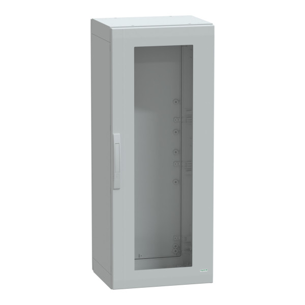 Thalassa pla - armoire polyester 1250x500x420 - ip65 - vitrée ral 7035