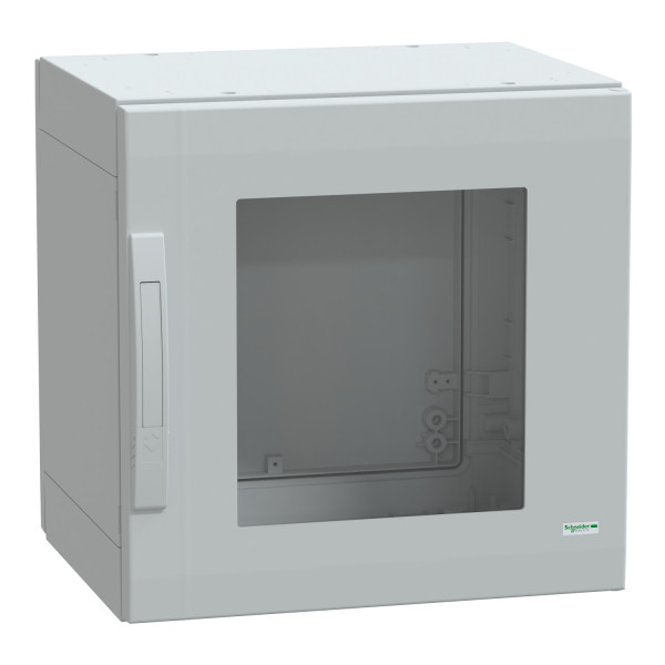 Thalassa pla - armoire polyester 500x500x420 - ip65 - vitrée ral 7035