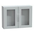 Thalassa pla - armoire polyester 750x1000x320 - ip65 - vitrée ral 7035