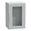 Thalassa pla - armoire polyester 750x500x420 - ip65 - vitrée ral 7035