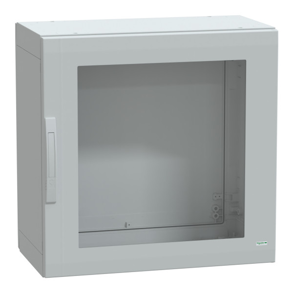 Thalassa pla - armoire polyester 750x750x420 - ip65 - vitrée ral 7035