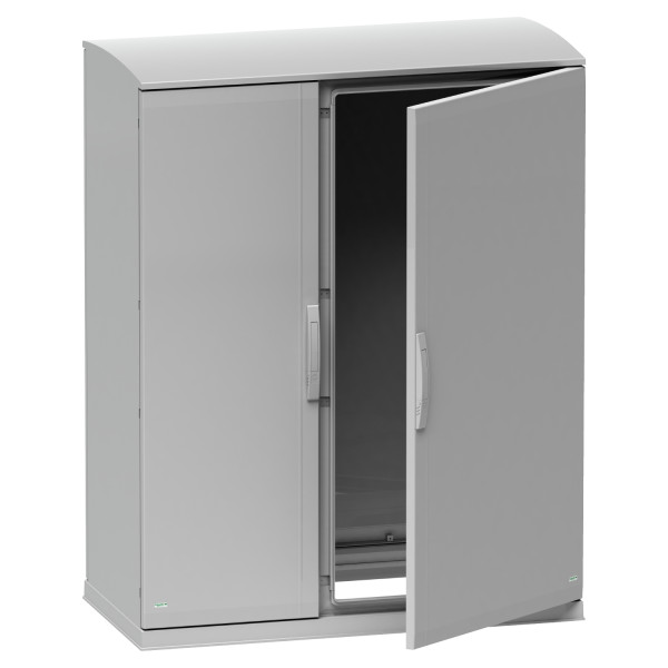 Thalassa pla - armoire polyester socle + toit 1000x1000x320 - ip44 ral 7035