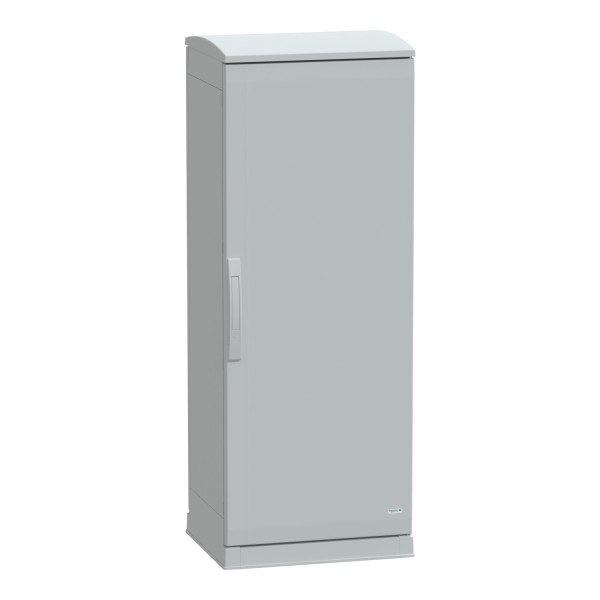 Thalassa pla - armoire polyester socle + toit 1250x500x420- ip44 ral 7035