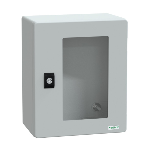 Thalassa plm - coffret polyester 308x250x160 - porte vitrée - ip66 ral 7035