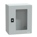 Thalassa plm - coffret polyester 308x250x160 - porte vitrée - ip66 ral 7035