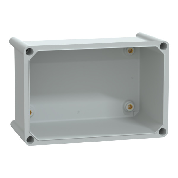 Thalassa pls - boite avec couvercle transparent 18x27x18 ral 7035