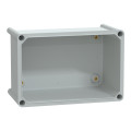 Thalassa pls - boite avec couvercle transparent 18x27x18 ral 7035