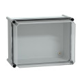 Thalassa pls - boite avec couvercle transparent 27x36x23 ral 7035