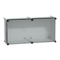 Thalassa pls - boite avec couvercle transparent 27x54x18 ral 7035