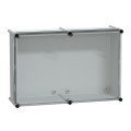 Thalassa pls - boite avec couvercle transparent 36x54x18 ral 7035