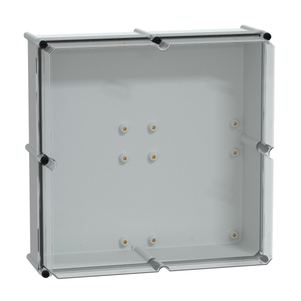Thalassa pls - boite avec couvercle transparent 54x54x23 ral 7035