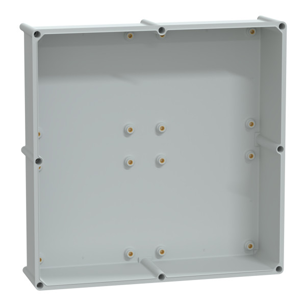 Thalassa pls - boite avec couvercle transparent 54x54x23 ral 7035