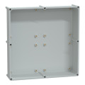 Thalassa pls - boite avec couvercle transparent 54x54x23 ral 7035