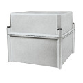 Thalassa pls - boite opaque polycarbonate 27x27x23 ral 7035