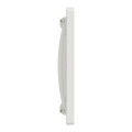 Schneider unica2 - support + plaque boîte concentration - 3 col de 2 mod - blanc